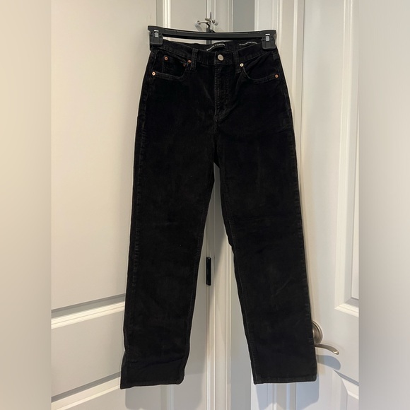 Denim Forum Arlo High Rise Straight 28L Corduroy Pants NWOT - Picture 1 of 11